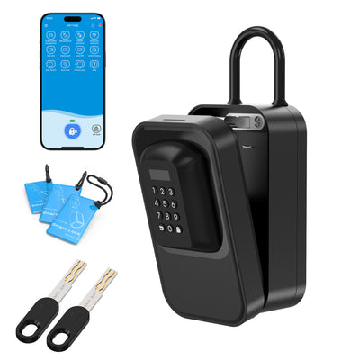WELOCK Smart Keybox with Code, RFID Card & App Control for Home, Airbnb & Rentals
